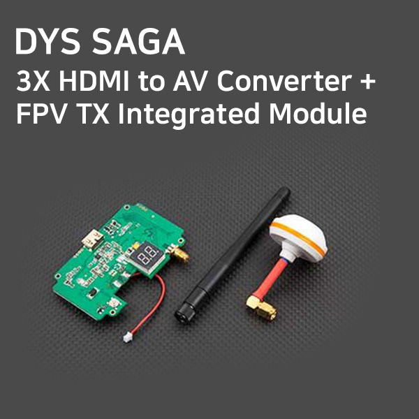 [DYS] SAGA 3X HDMI to AV Converter + FPV TX Integrated Module
