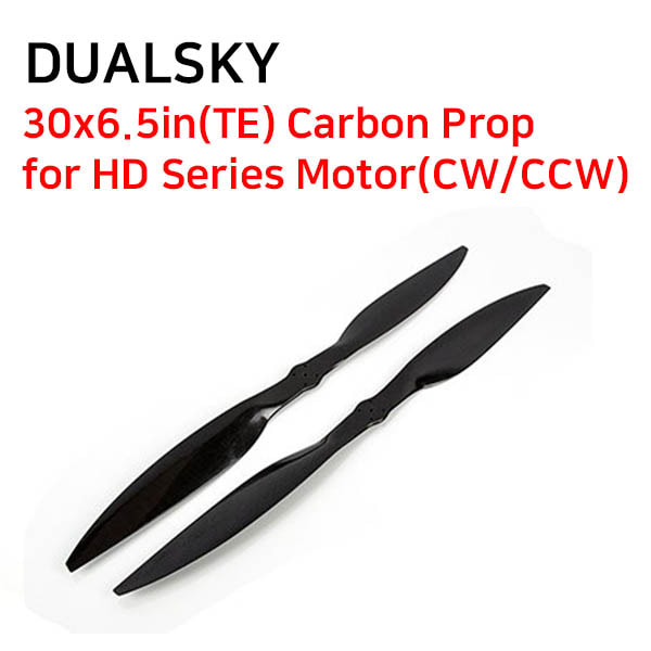 [DUALSKY] 30x6.5in(TE) Carbon Prop&#039; for HD Series Motor(CW/CCW)
