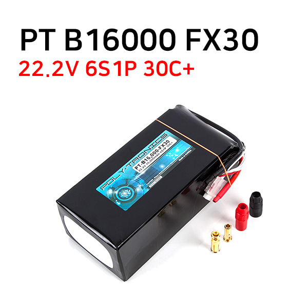 PT-B16000-FX30 (22.2V, 6S1P, 30C+/JST-XT/AS150)