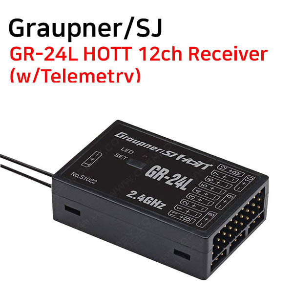 [Graupner/SJ] 그라프너수신기 GR-24L HOTT 12ch Receiver(w/Telemetry)