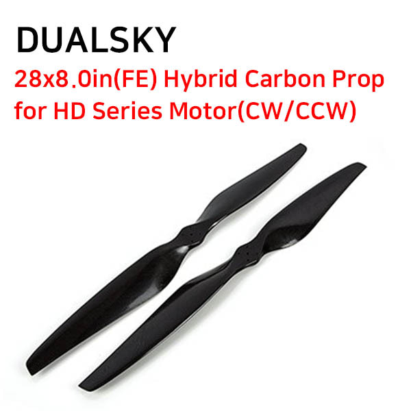 [DUALSKY] 28x8.0in(FE) Hybrid Carbon Prop&#039; for HD Series Motor(CW/CCW)