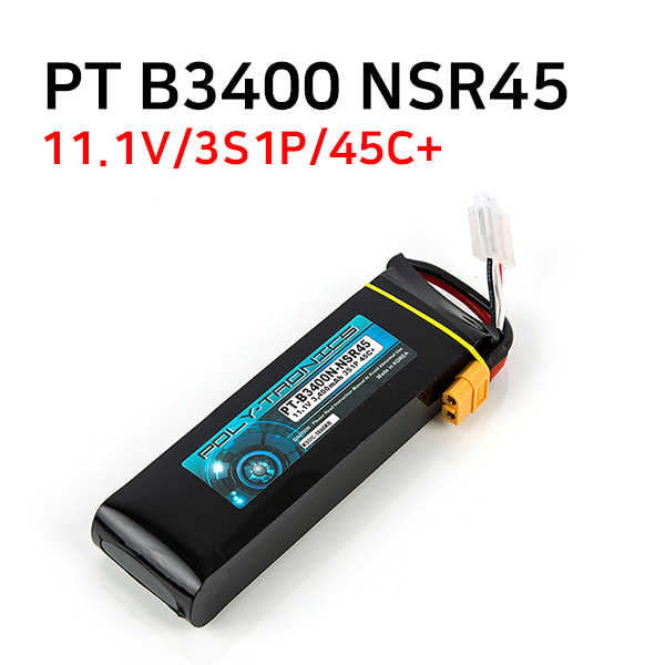 PT-B3400-NSR45 (11.1V, 3S1P, 45C+/JST-XT)