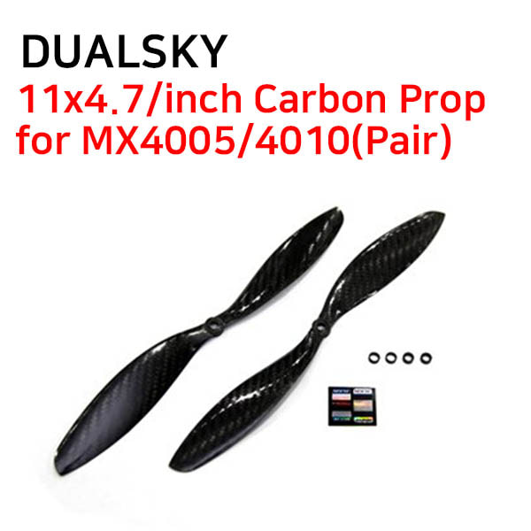 [DUALSKY] 11x4.7/inch Carbon Prop for MX4005/4010(Pair)