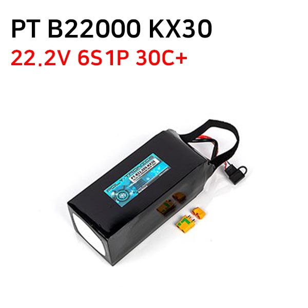 PT-B22000-KX30 (22.2V, 6S1P, 30C+/D.C/XT90)